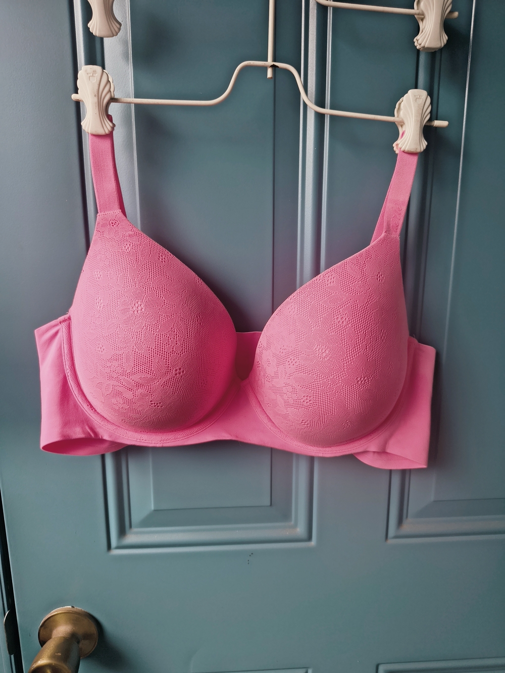 aerie Hot Pink Lace Contour Bra